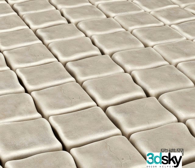 Outdoor floor tiles 3d model