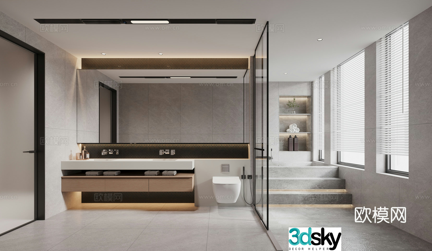 Modern bathroom 3d model