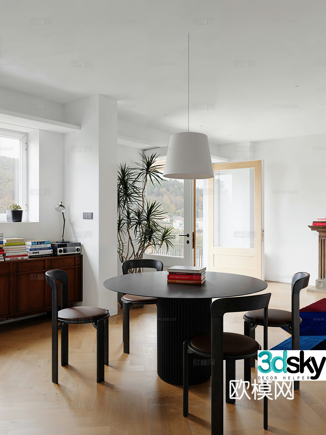 Modern restaurant 3d model