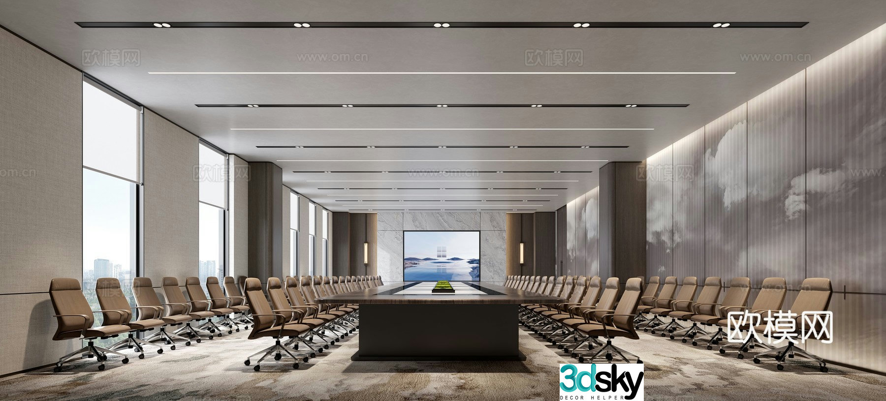 Small conference room 3d model