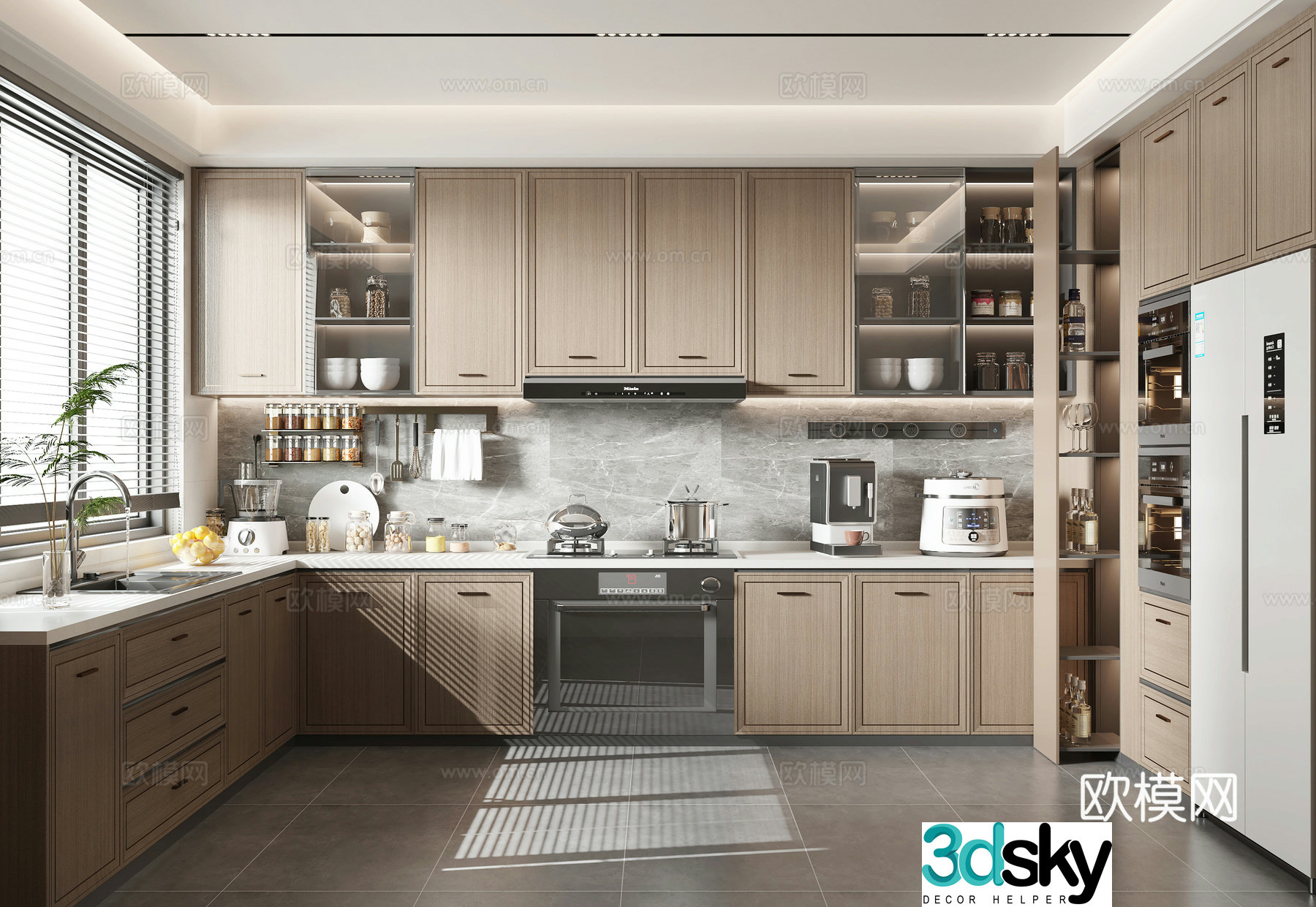 New Chinese kitchen 3D model