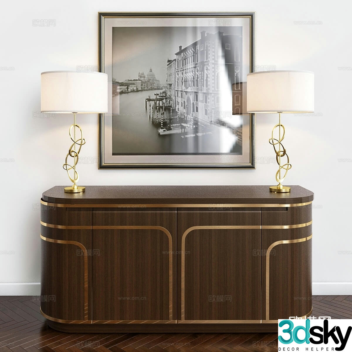 Decorative cabinet 3d model