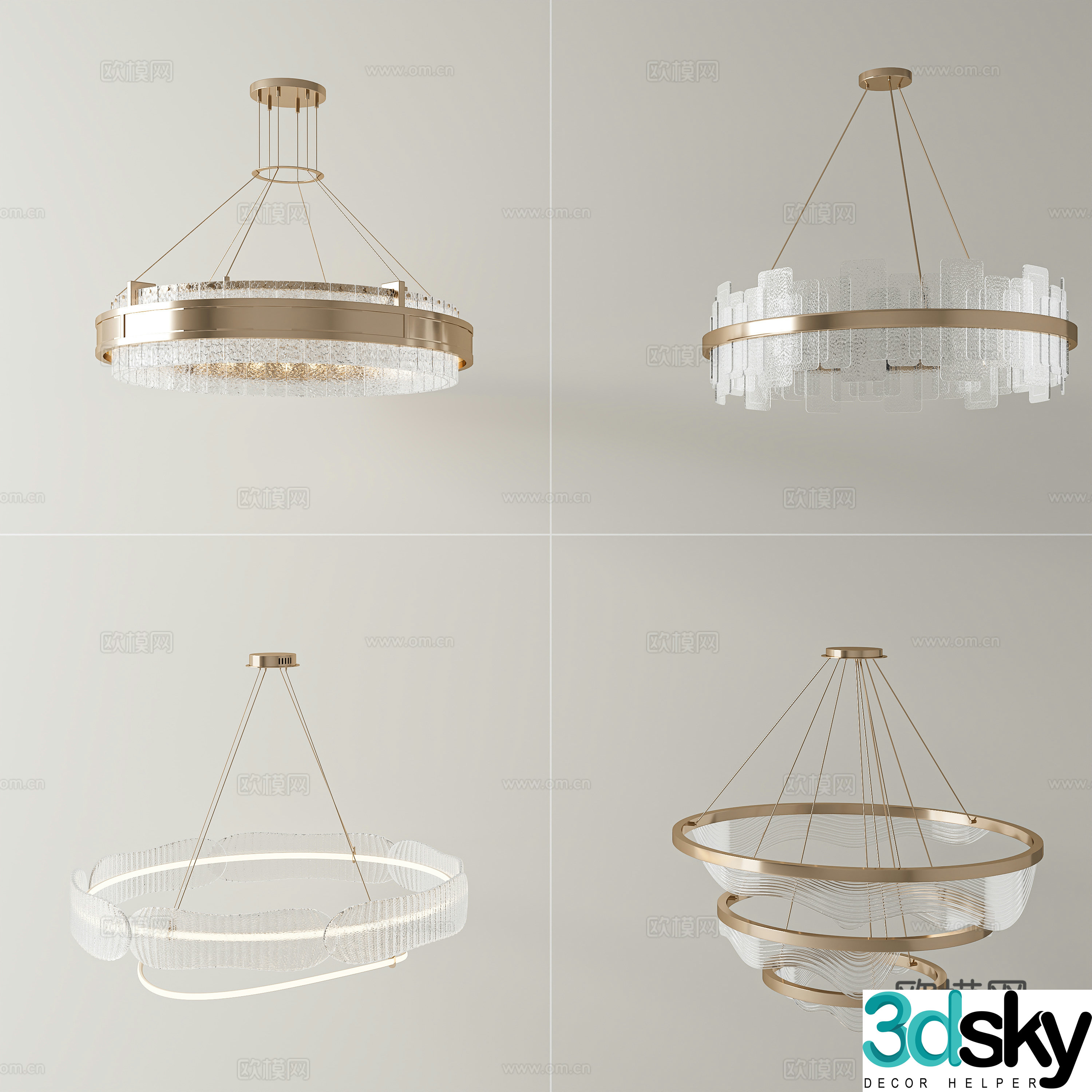 New Chinese style Chinese chandeliers New Chinese style study chandeliers New Chinese style living room chandeliers New Chinese style restaurant 3D model