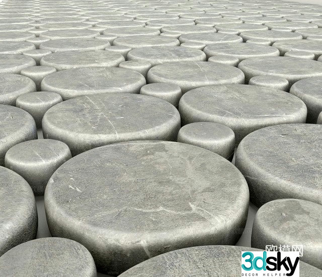 Outdoor floor tiles 3d model