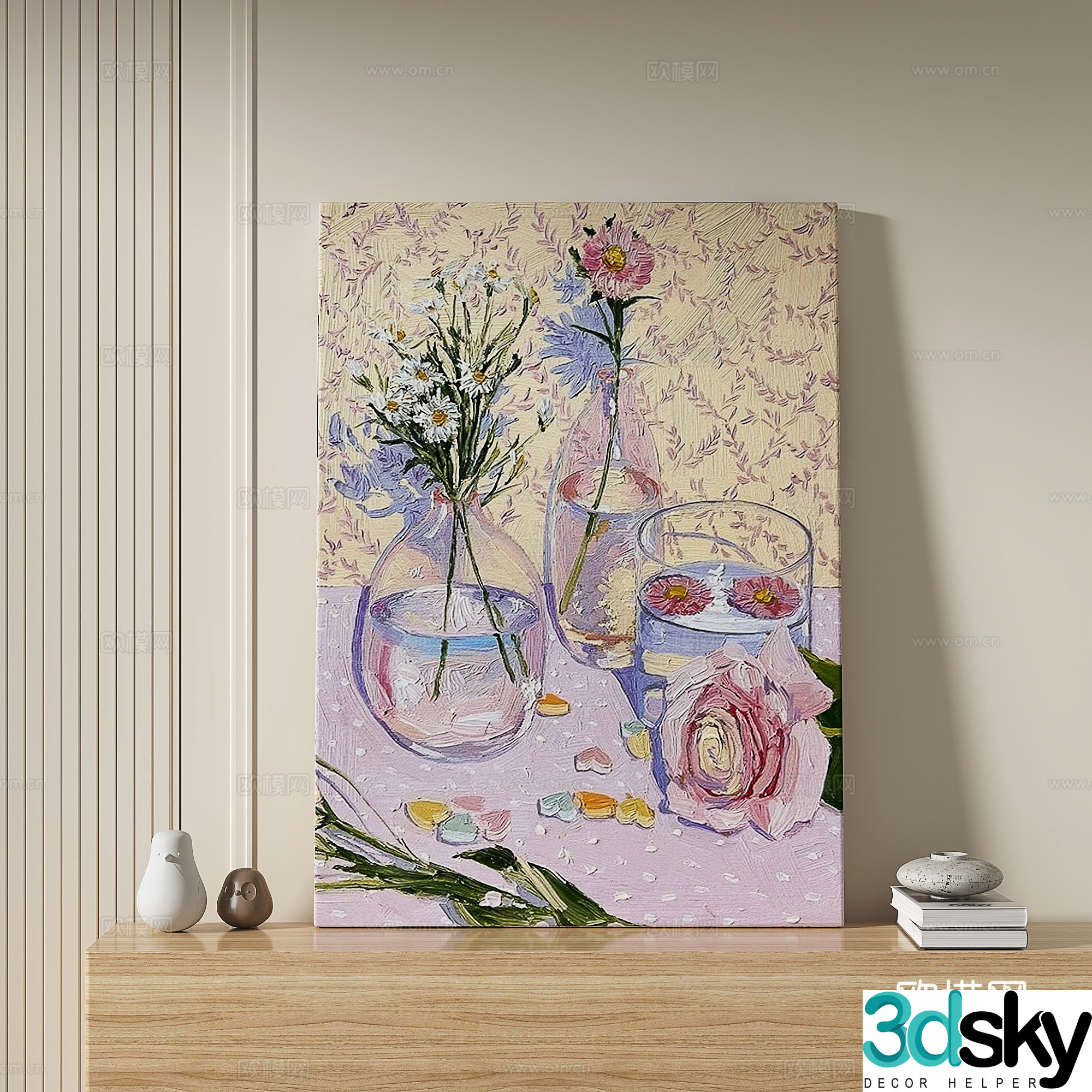 Modern decorative painting 3d model