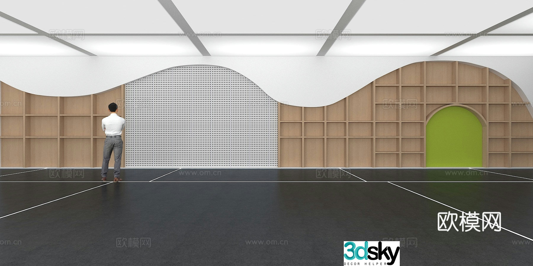 Cultural wall Children’s culture wall Display wall Tool wall Exhibition hall Campus culture Classroom 3D model