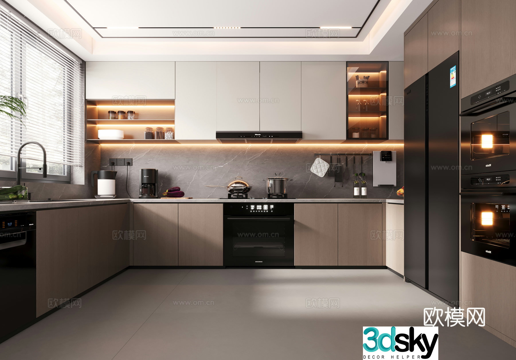 Modern kitchen 3d model
