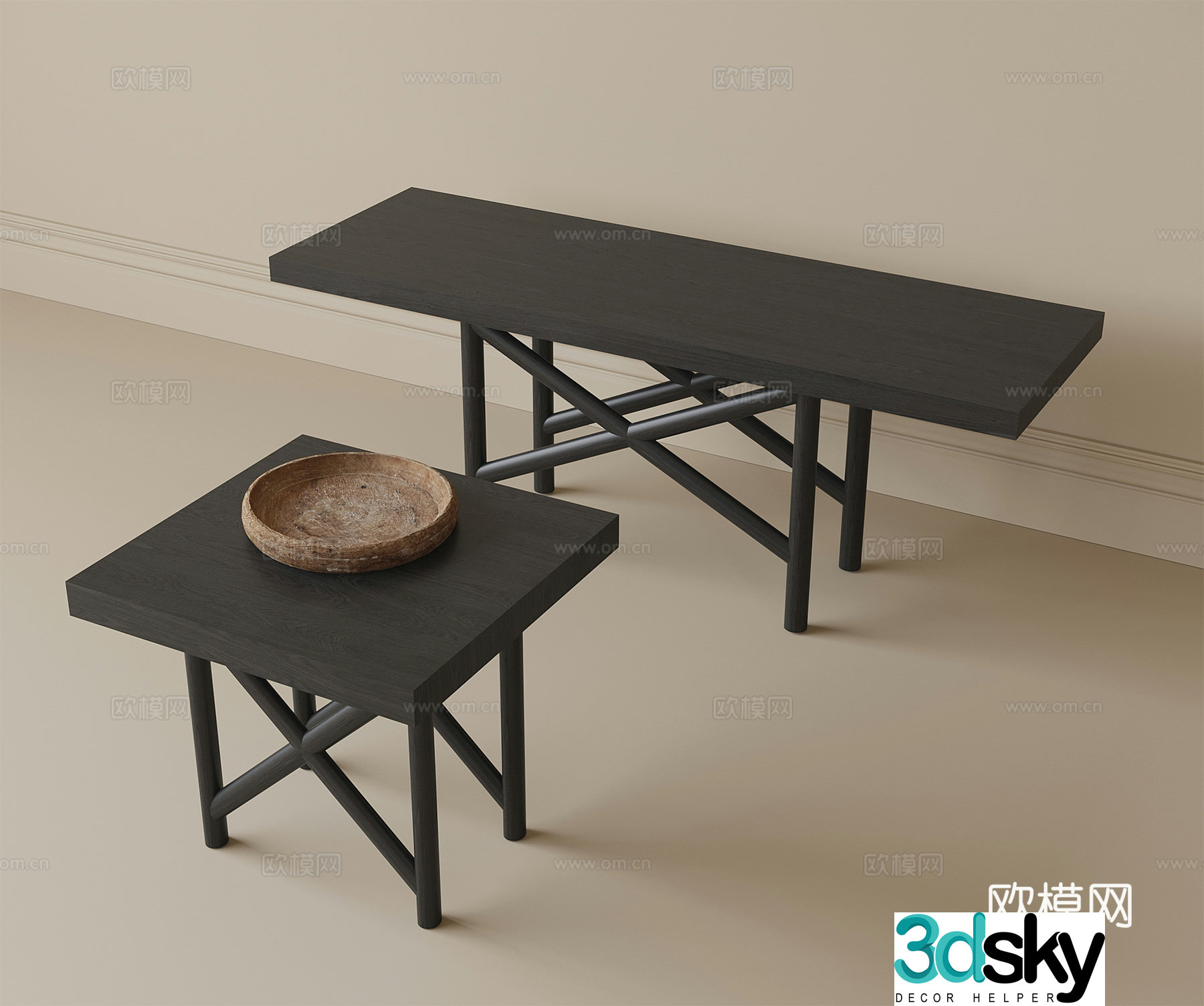 Modern stool 3d model