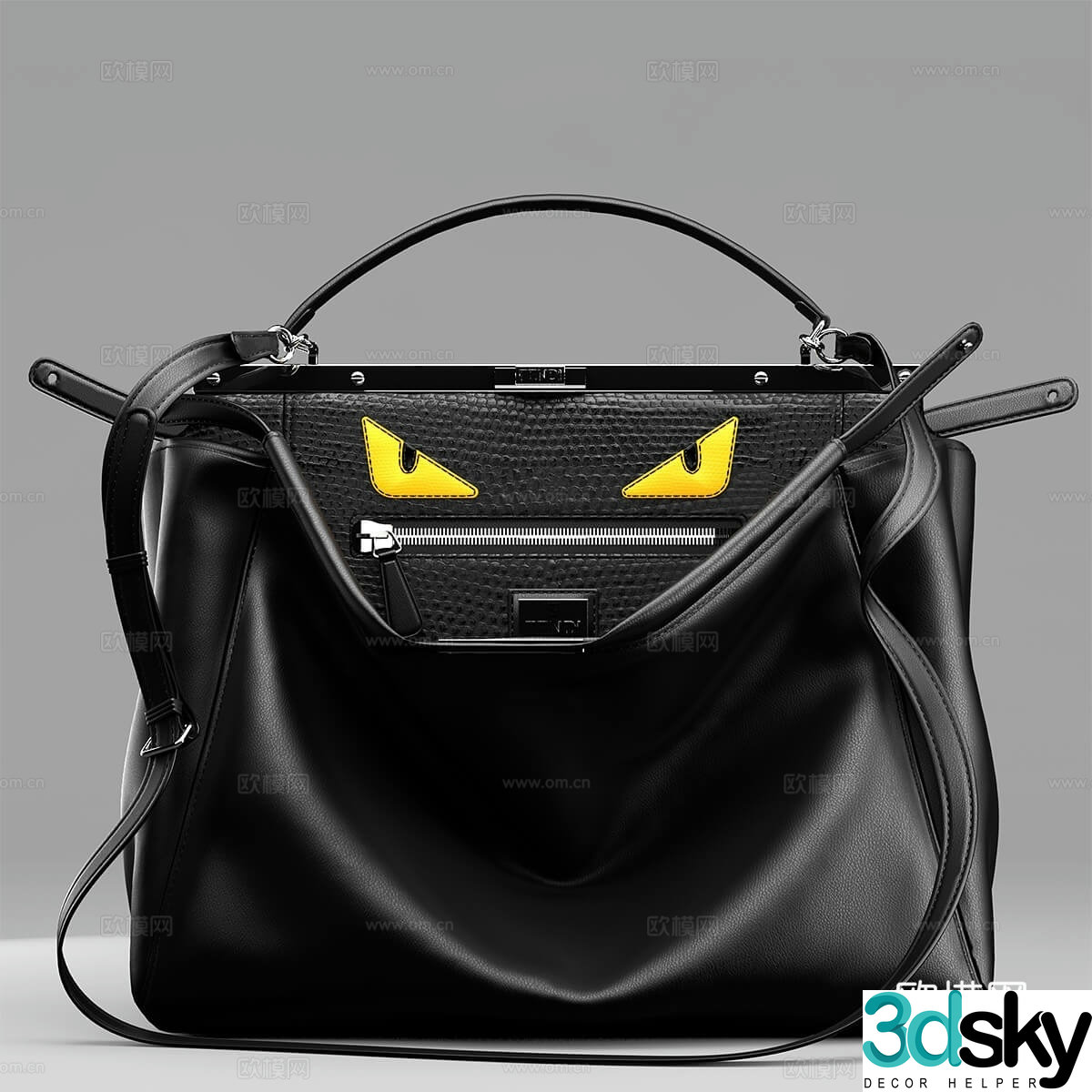 Black Package 3D Model