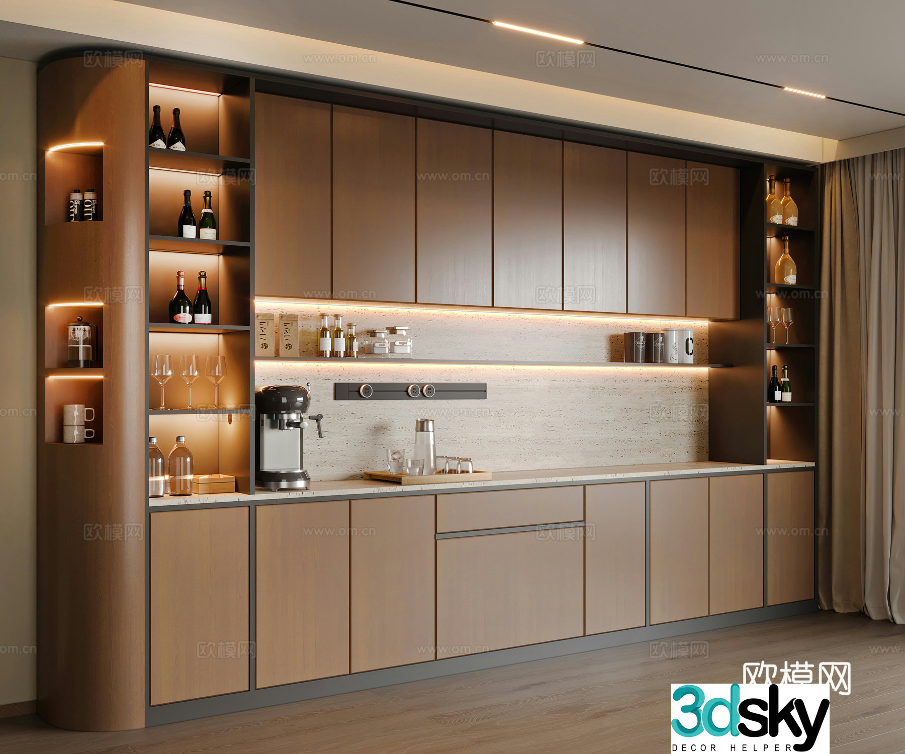 Modern sideboard 3D model