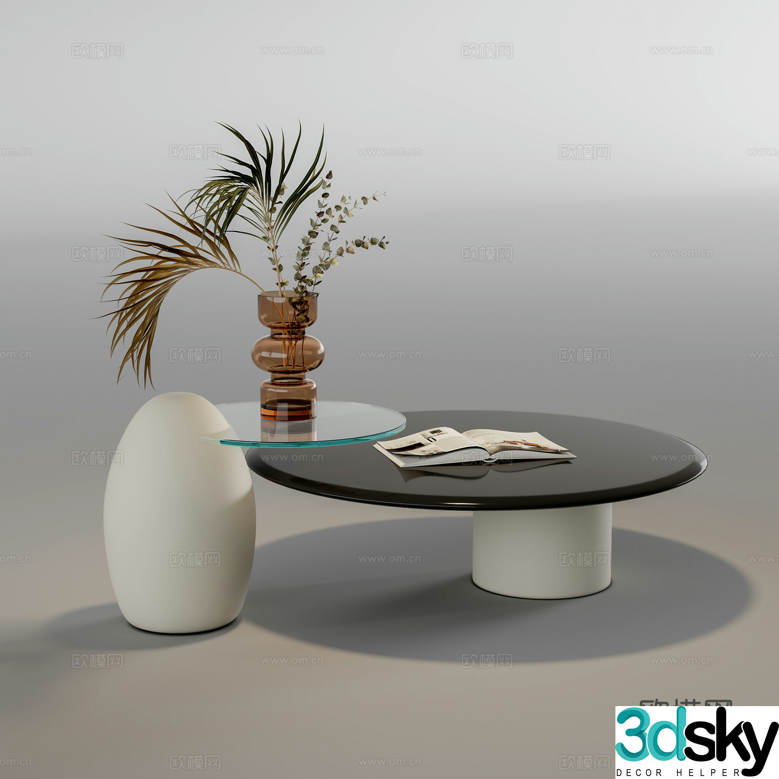 Modern coffee table 3d model