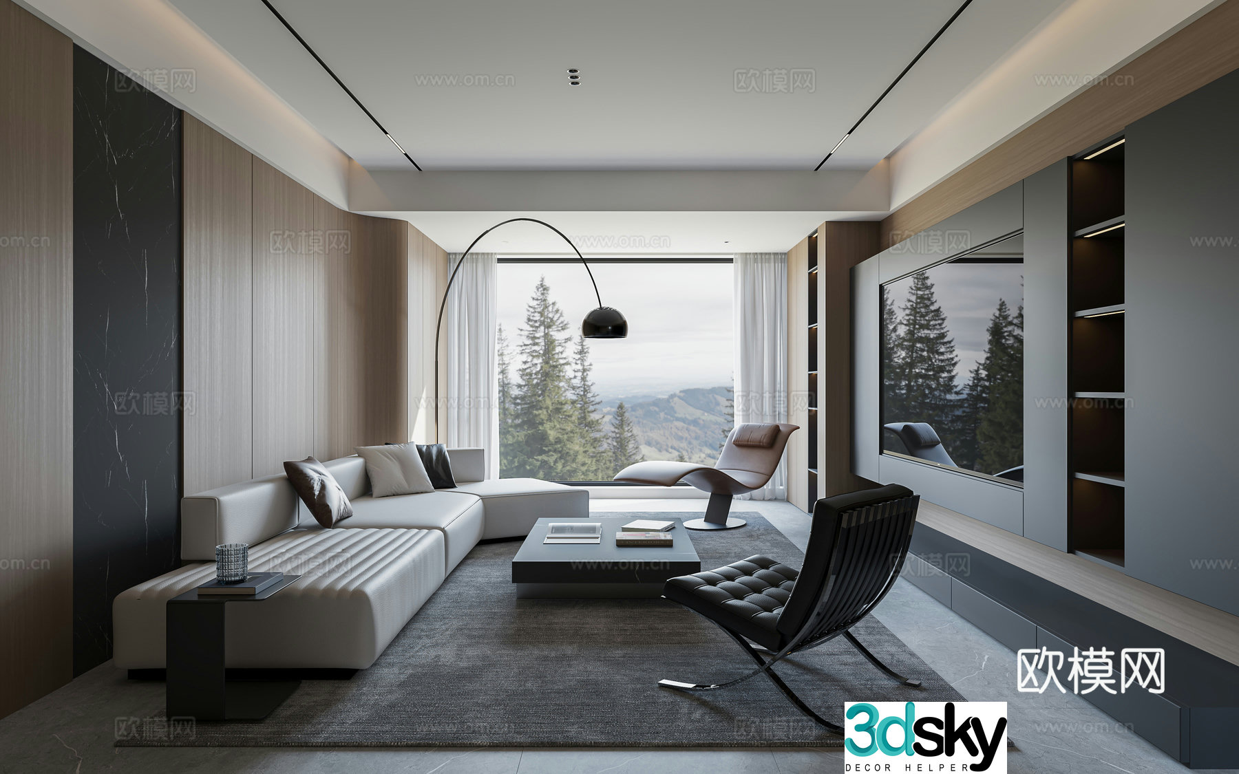 Italian living room 3d model