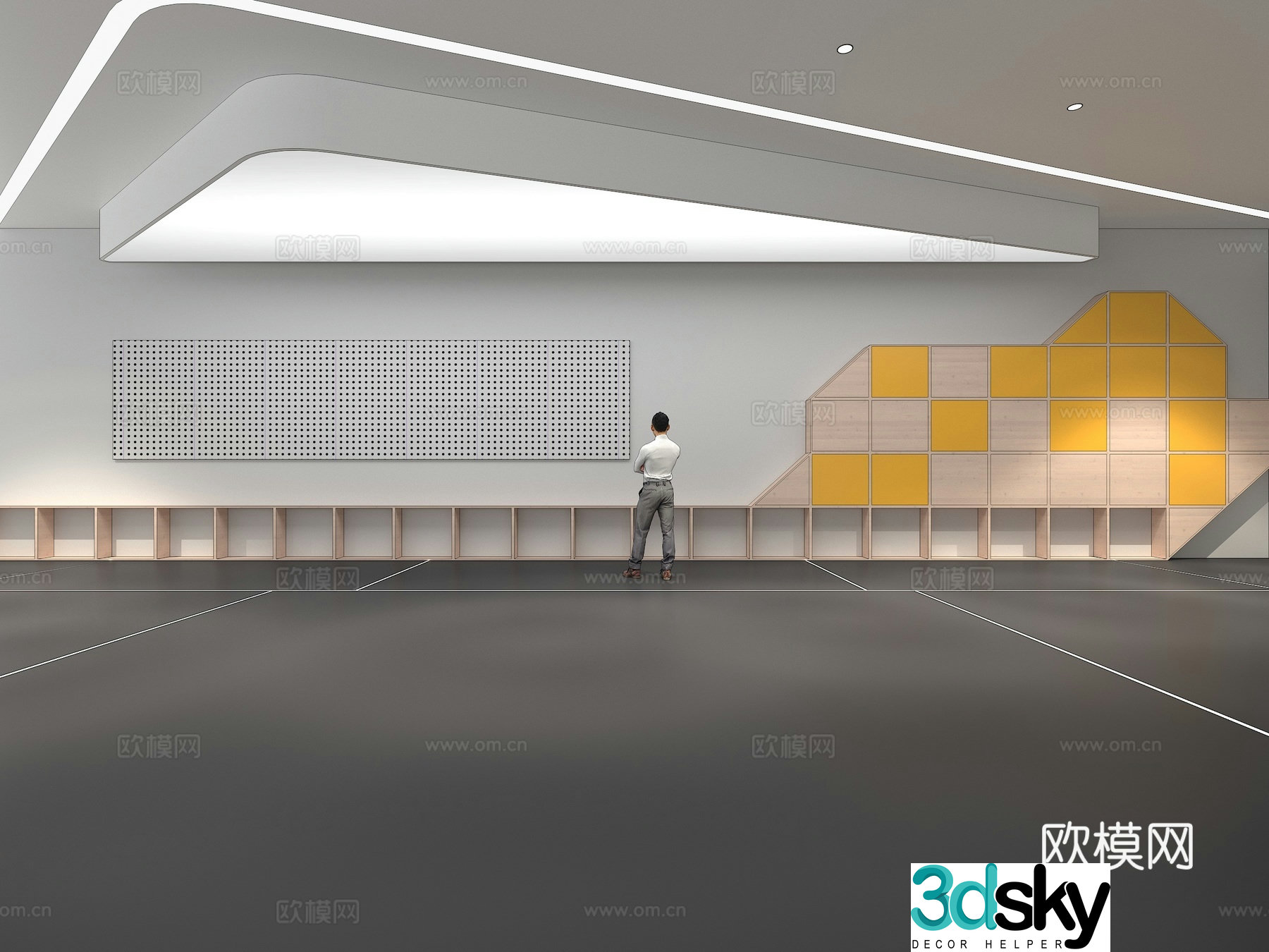 Cultural wall Corporate culture wall Display wall Theme wall Exhibition hall Campus culture Corridor 3D model
