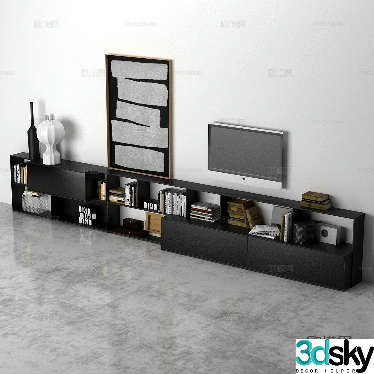 Decorative locker 3d model