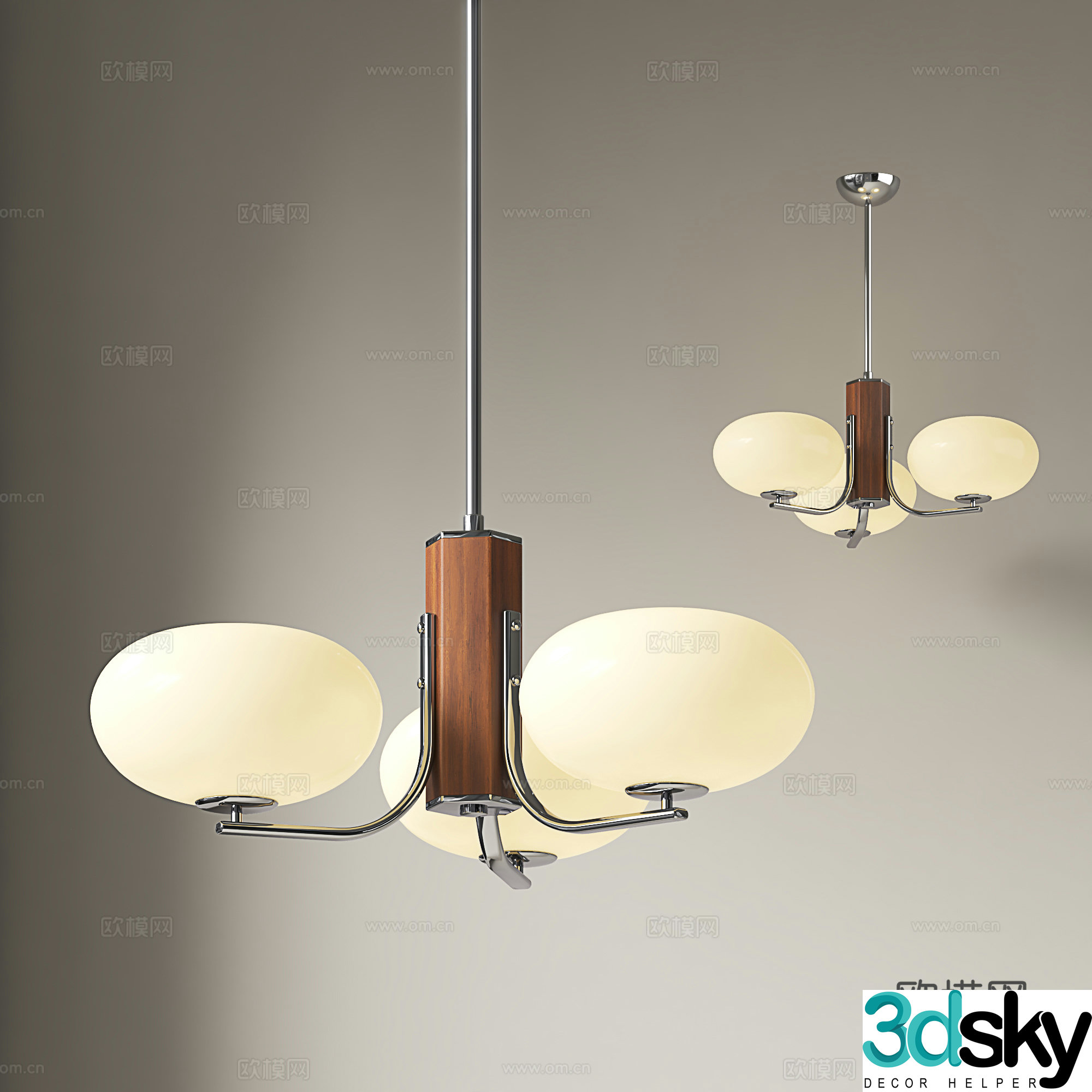 French chandeliers medieval style chandeliers retro style chandeliers restaurant chandeliers study bedroom chandeliers 3D model