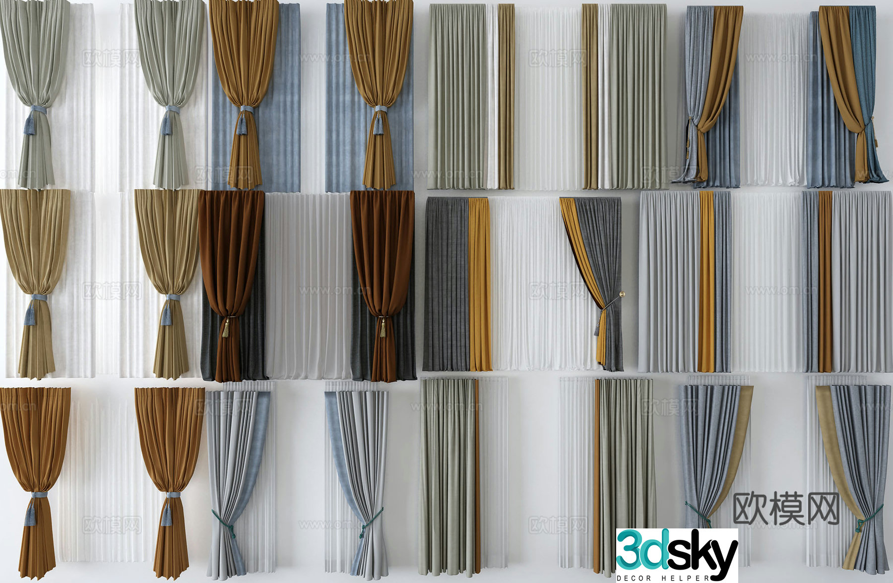 Curtain 3d model
