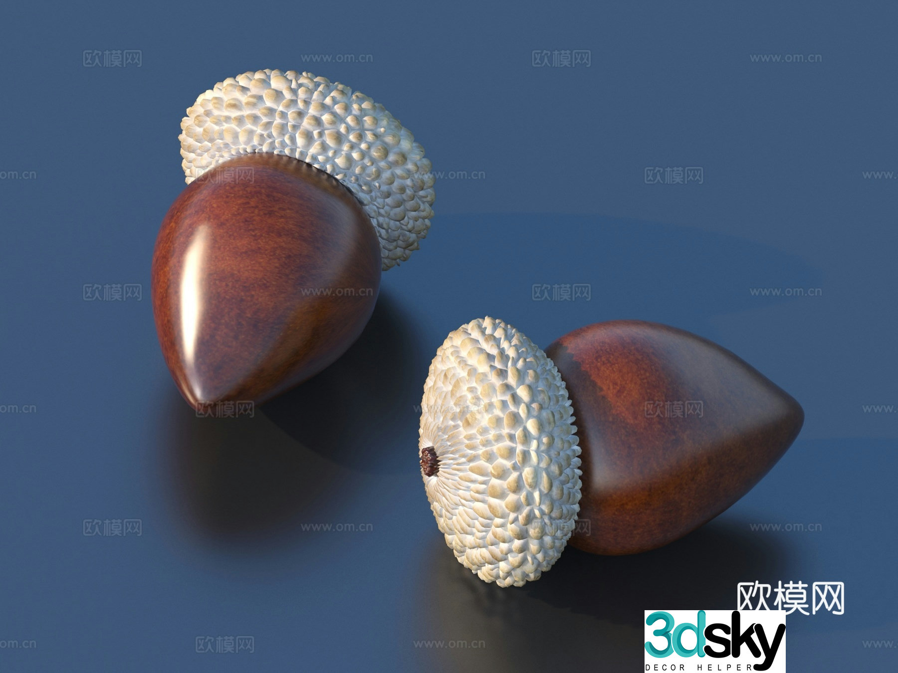 Tea set teapot tea cup Chinese ornament 3D model