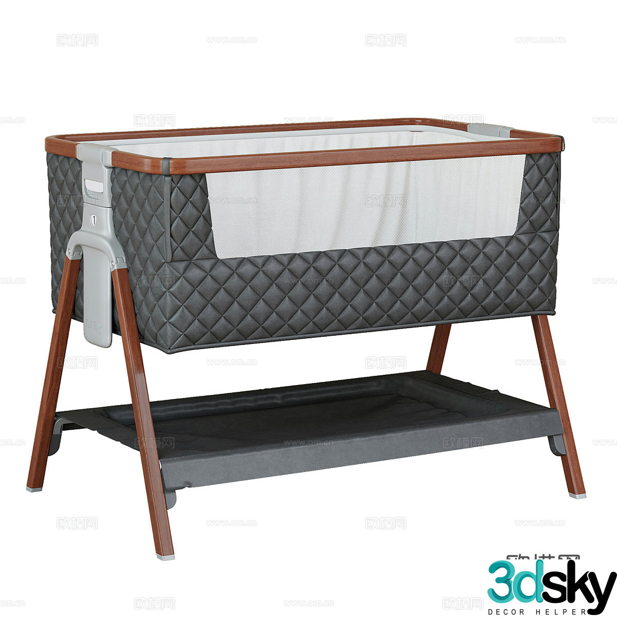 Modern crib rocking chair 3d model