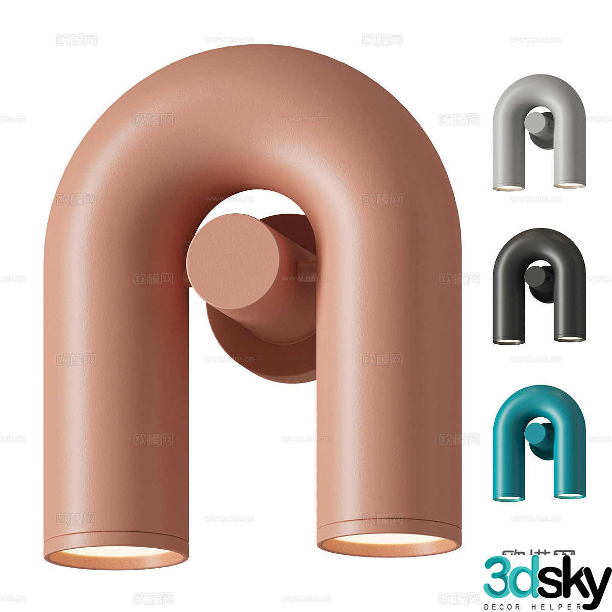 Modern Cream Style Cirkus Wall Light 3D Model