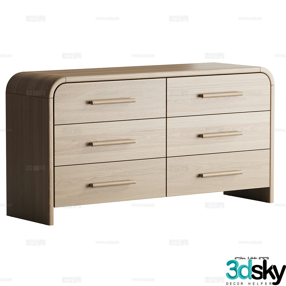 Modern side cabinet Solid wood side cabinet Solid wood decorative cabinet Low cabinet Trophy storage cabinet Storage cabinet 3D model