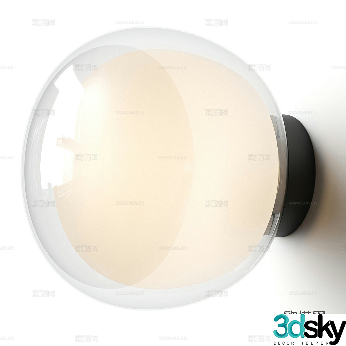 Creamy wind wall lamp Small wall lamp Children’s room wall lamp Decorative wall lamp Bedside wall lamp Hotel wall lamp 3D model