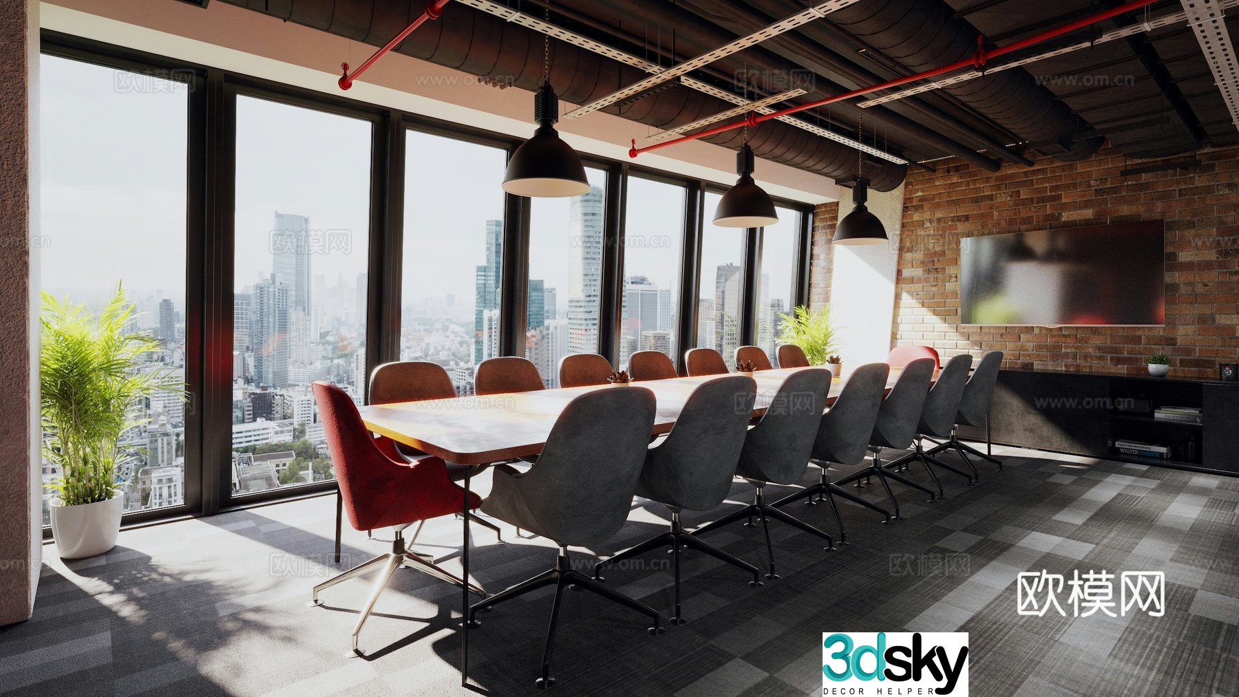 Conference room 3d model