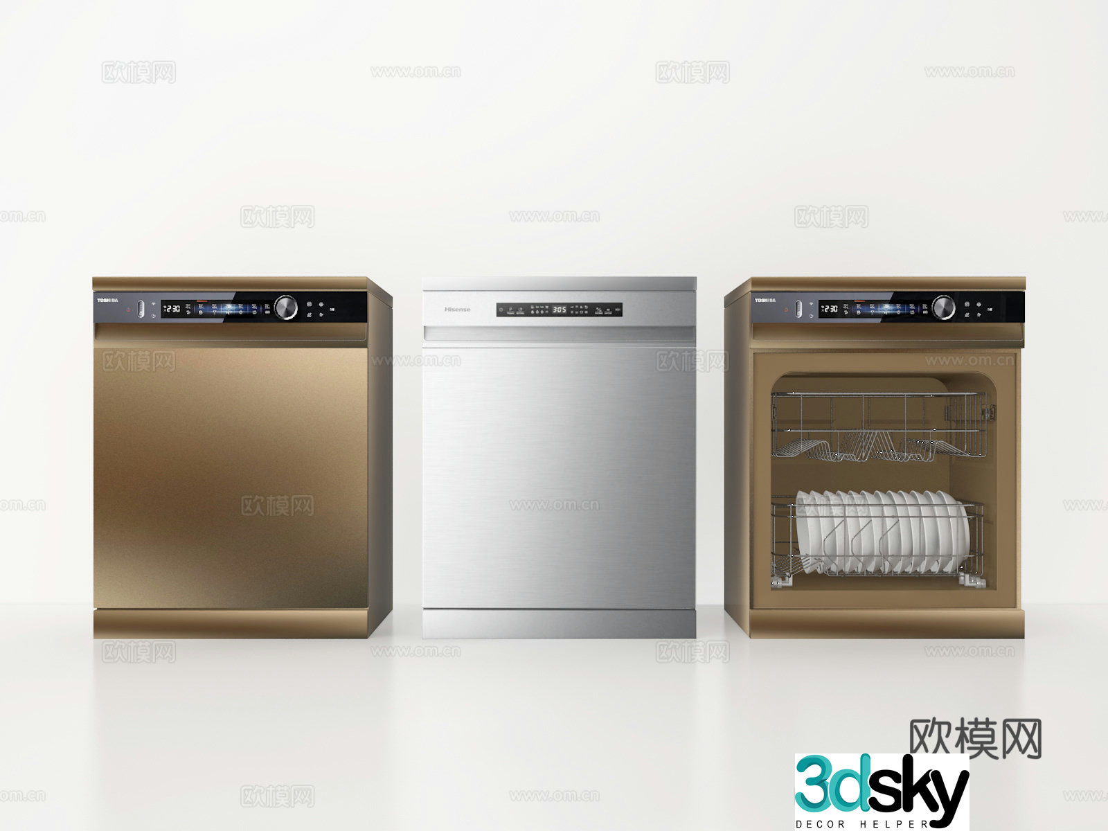 Dishwasher 3d model