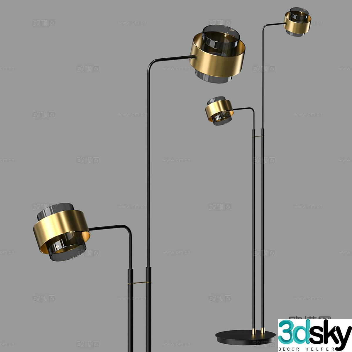 Modern simple floor lamp Floor lamp Simple floor lamp Light luxury floor lamp 3D model
