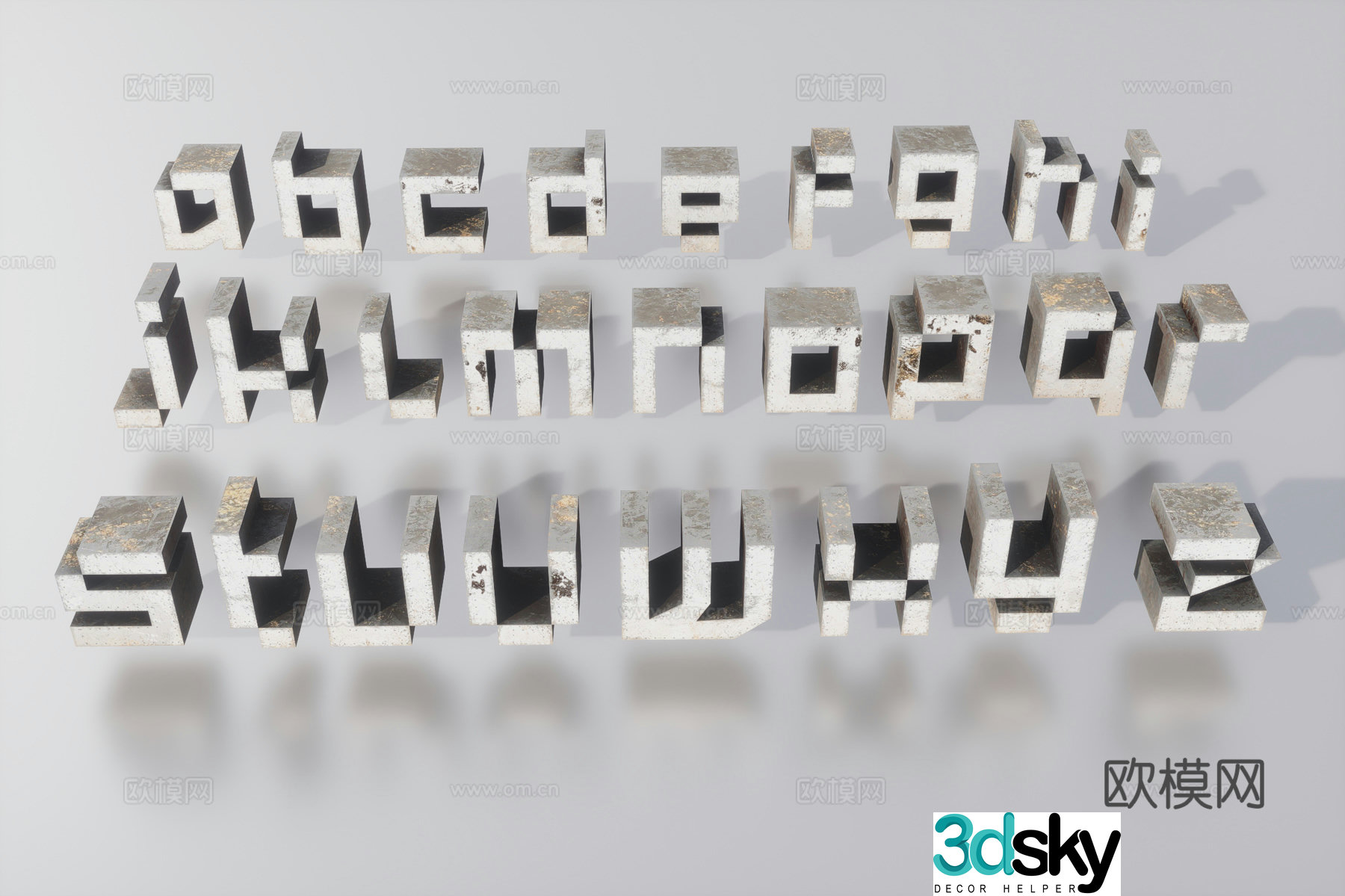 Science fiction letter 3d model