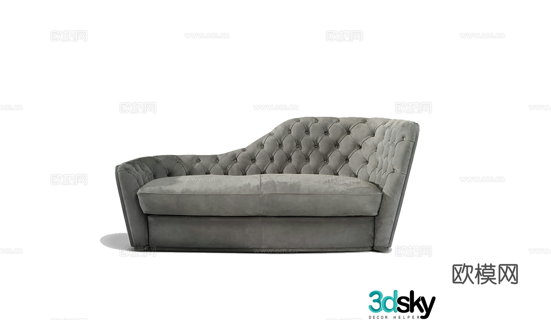Ulivi sofa chaise longue 3d model