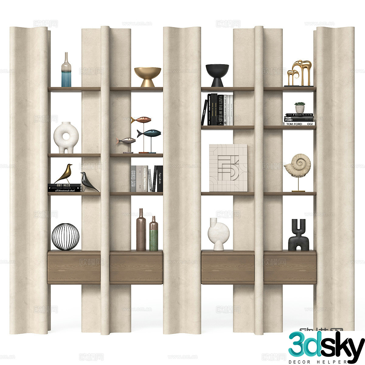 New Chinese style Wasabi Igor France Decorative frame 3D model