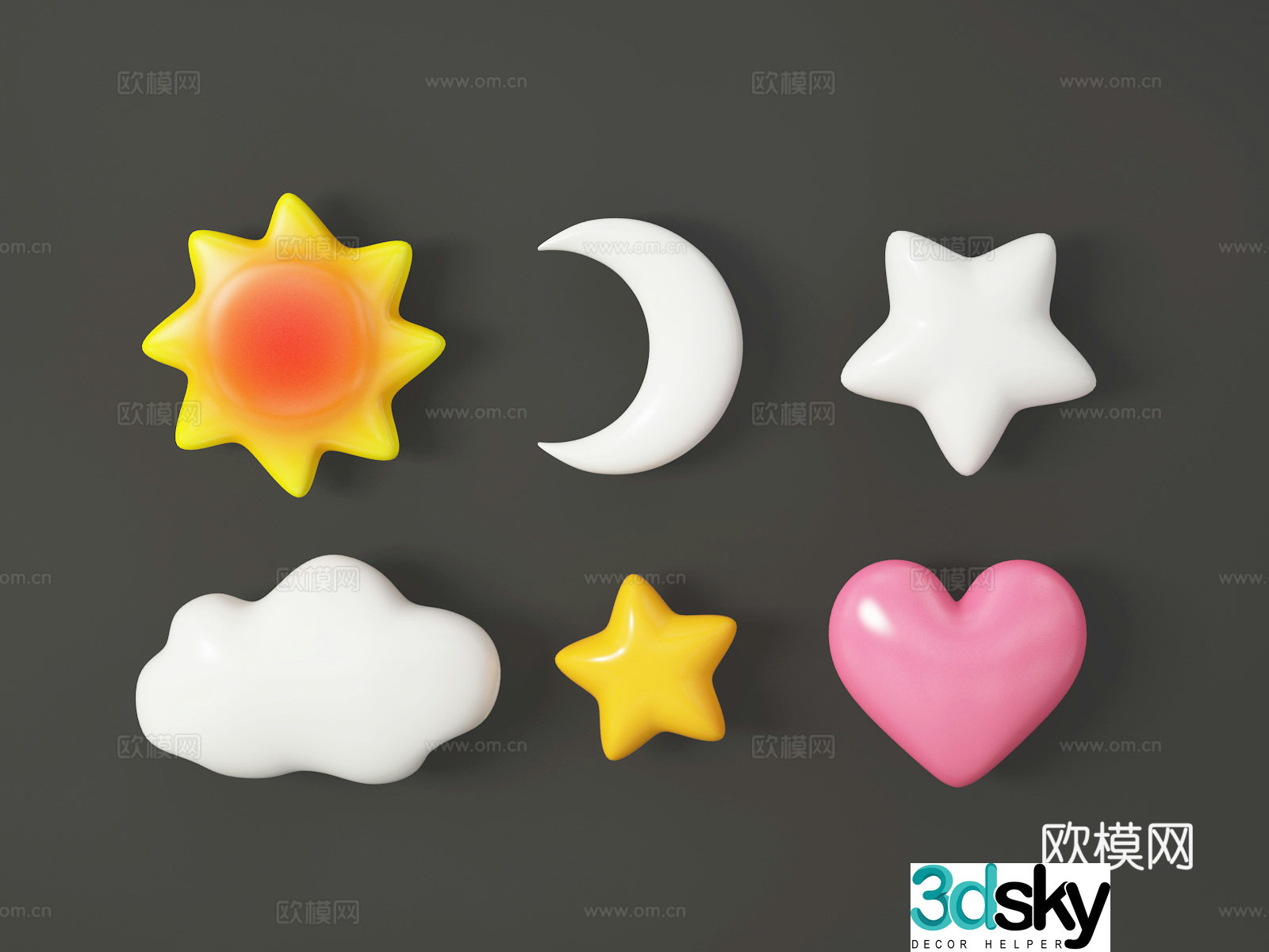 3D wall decoration model
