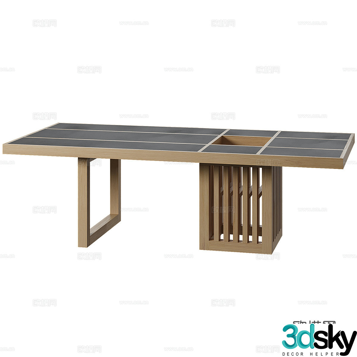 New Chinese simple tea table table simple tea table 3d model