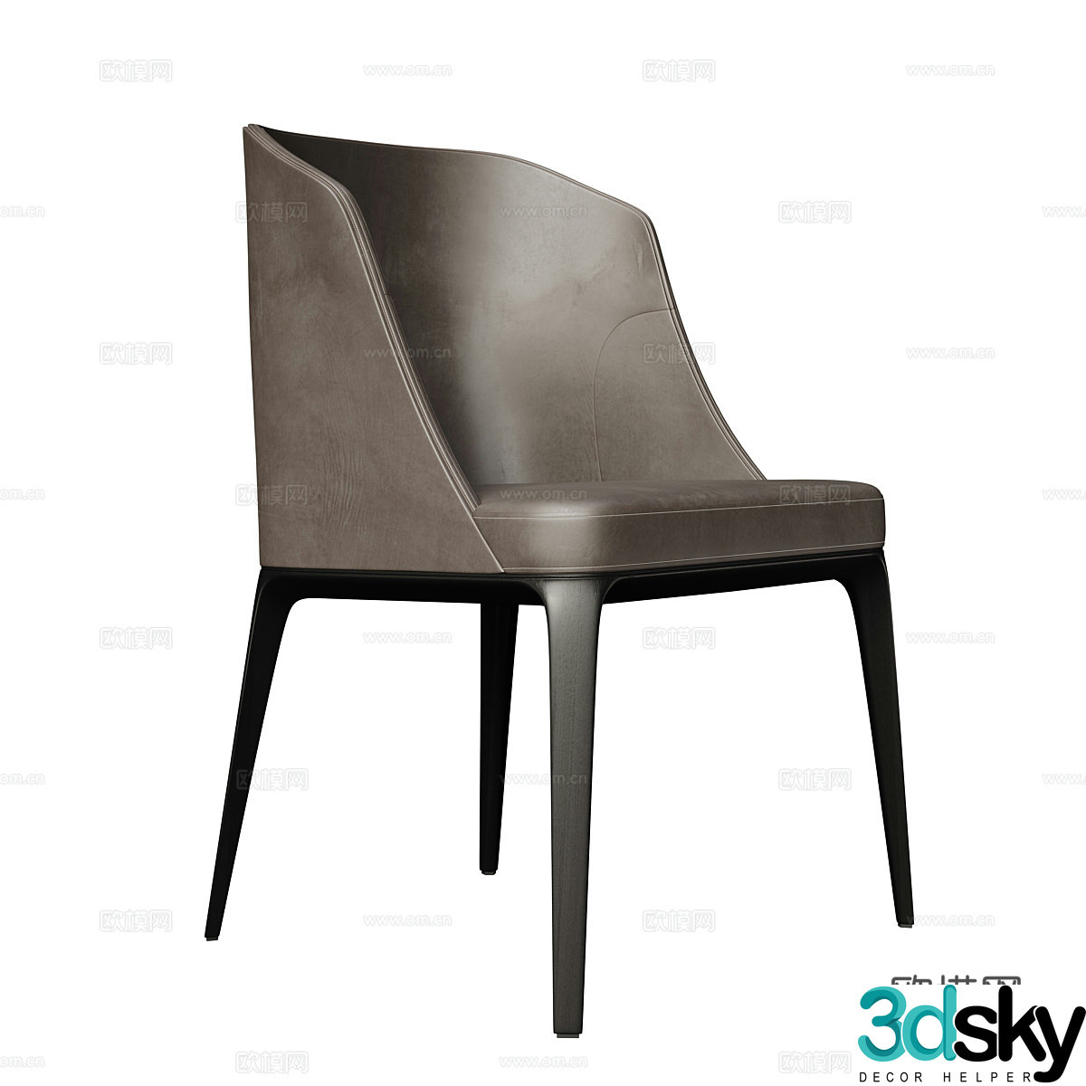 Modern Italian Medea Ivy chair 3d model