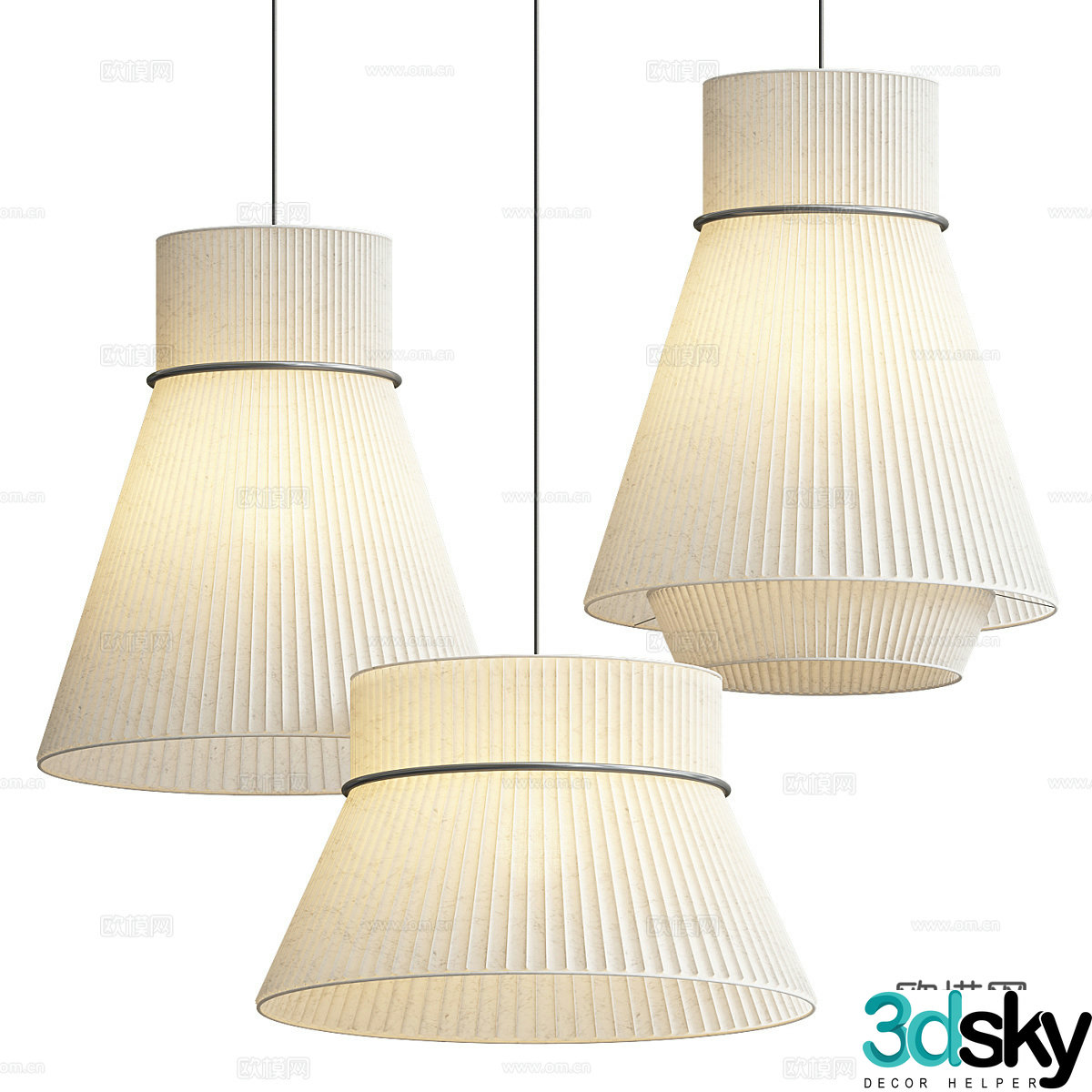 Wasabi Chandelier Cream Chandelier Paper Chandelier Bedside Chandelier Art Chandelier Chandelier 3D Model