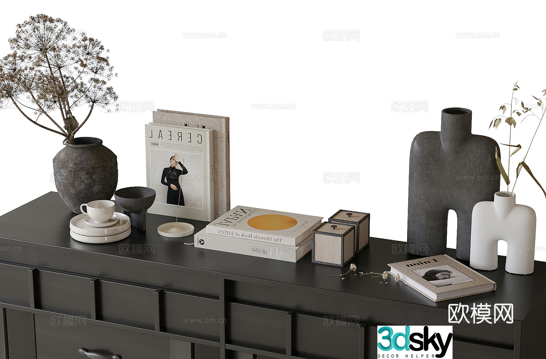 Modern jewelry ornaments combination Decorative ornaments Jewelry ornaments 3D model