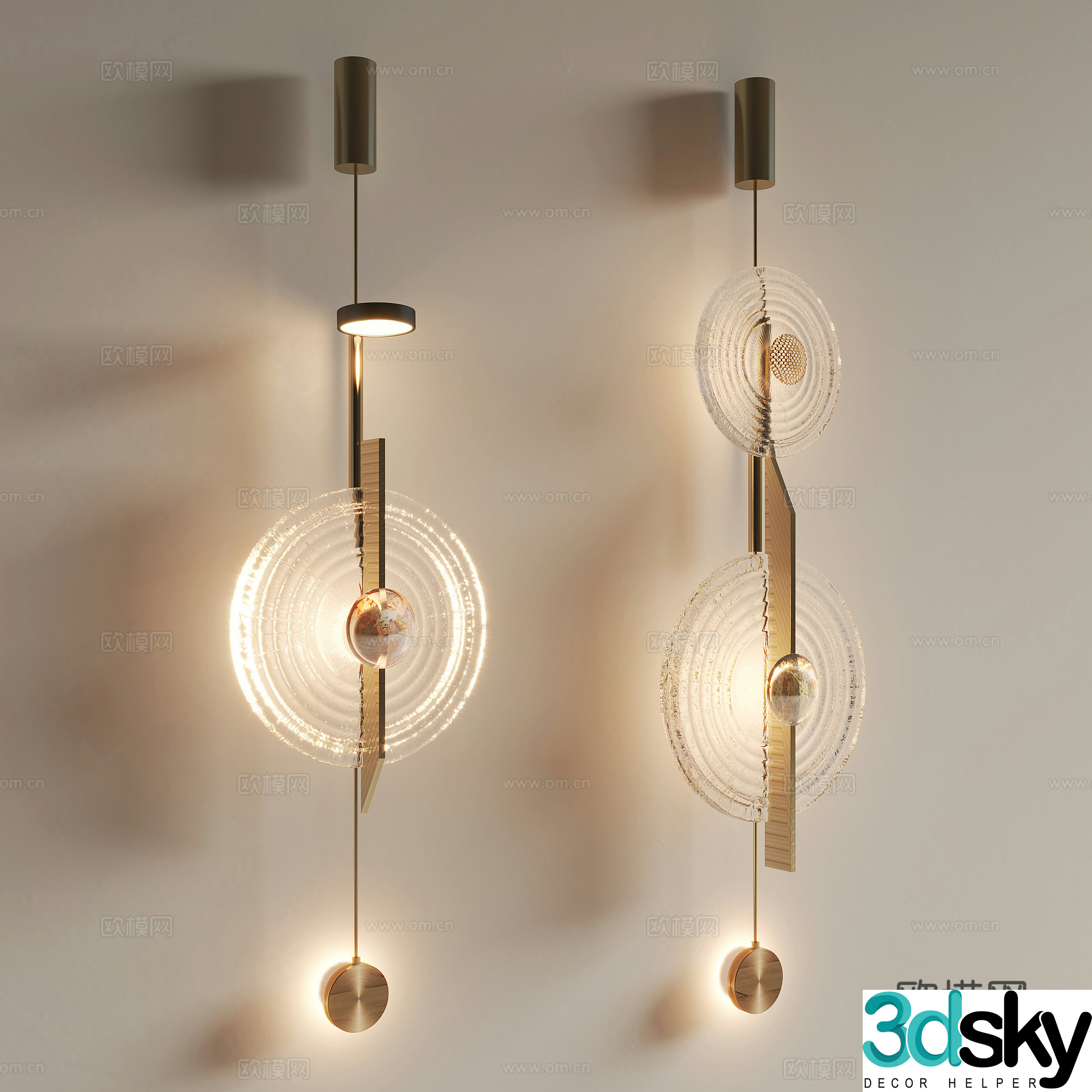 Modern wall lamp 3d model