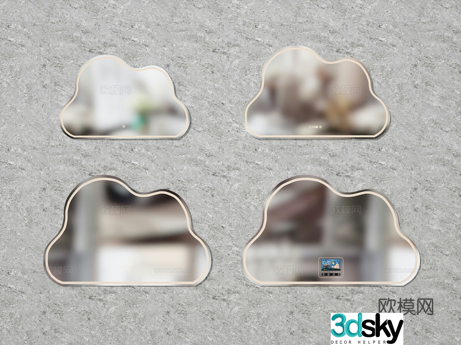 Cloud Mirror 3d Model