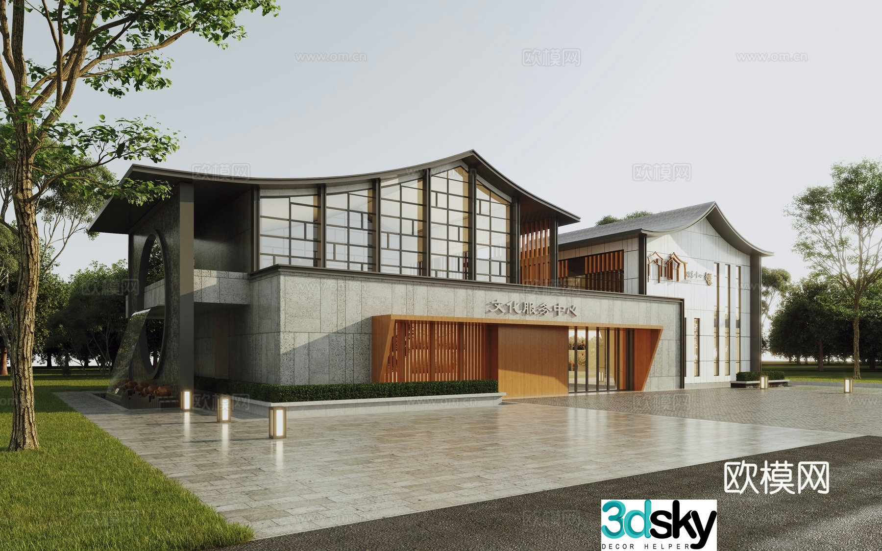 New Chinese Visitor Center 3D Model
