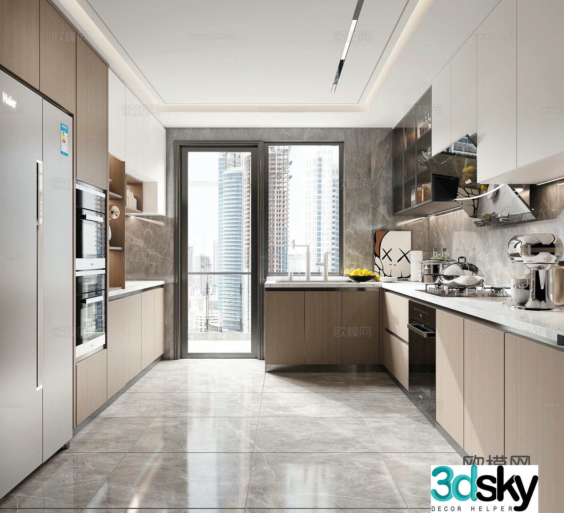 Modern kitchen 3d model