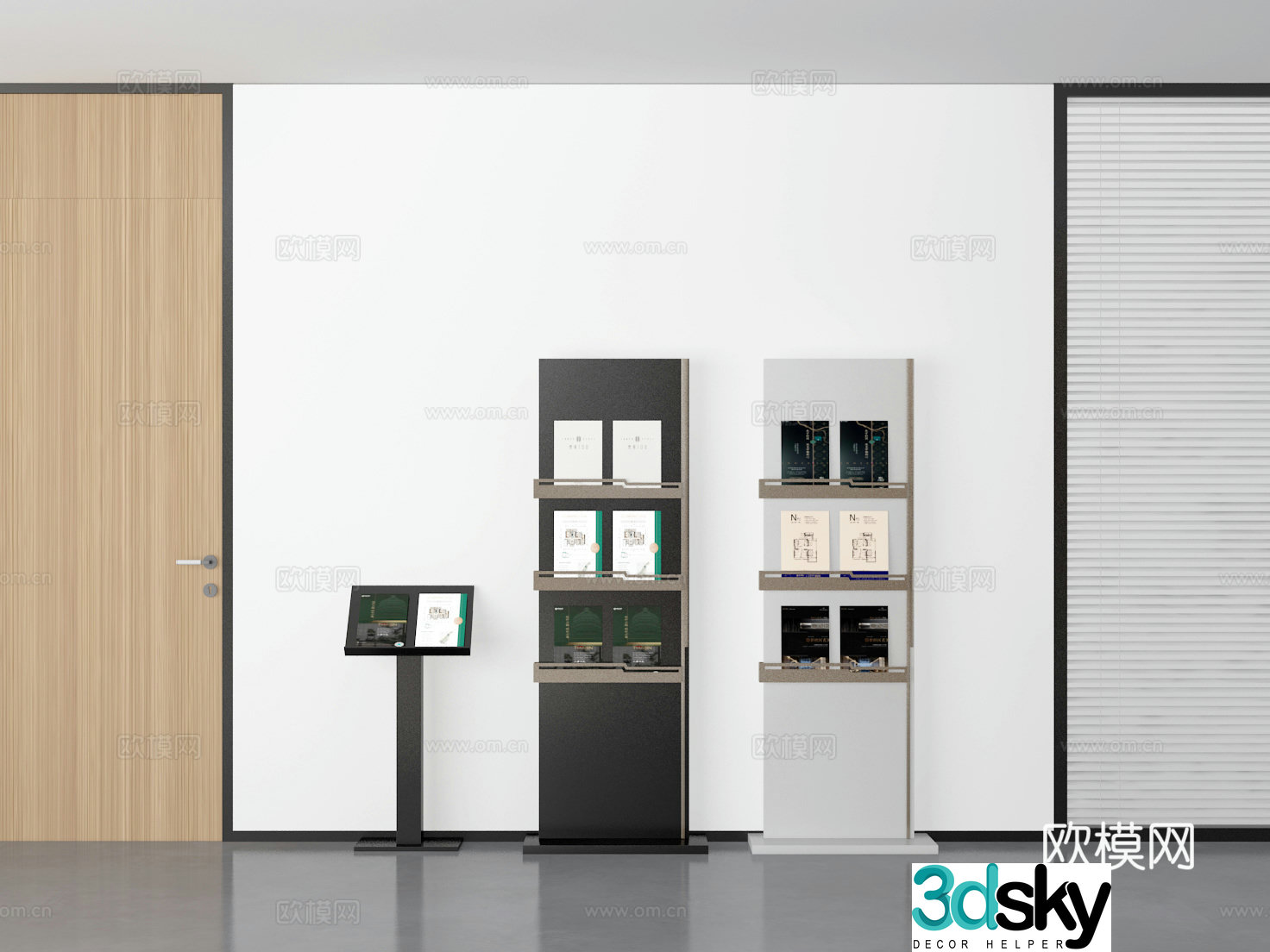 Bookshelf 3D model