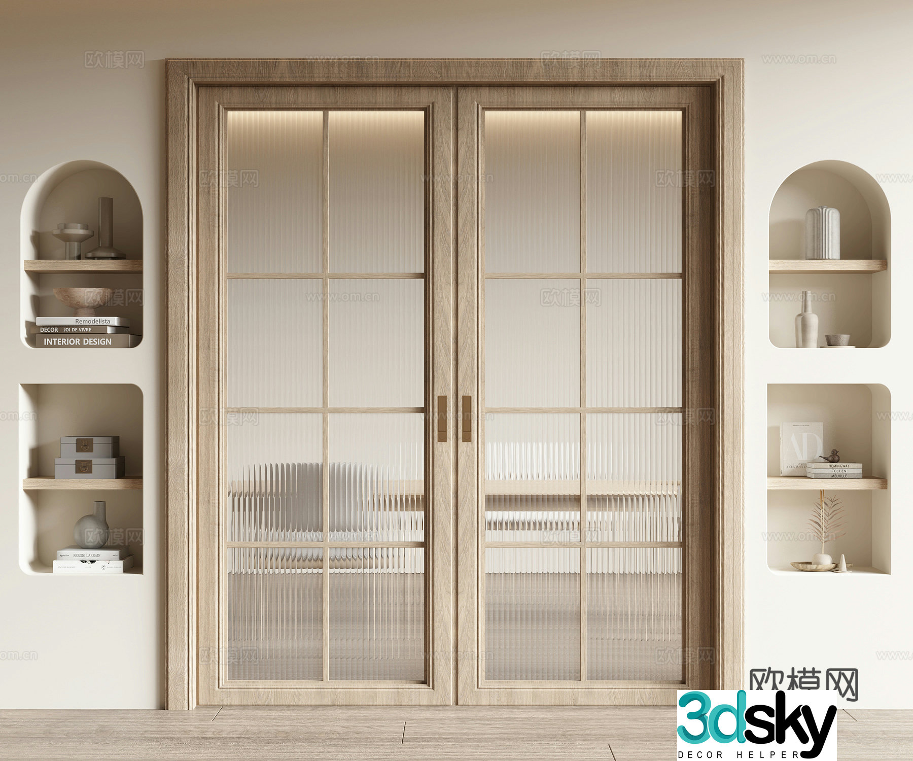 Wasabi wind sliding door 3D model