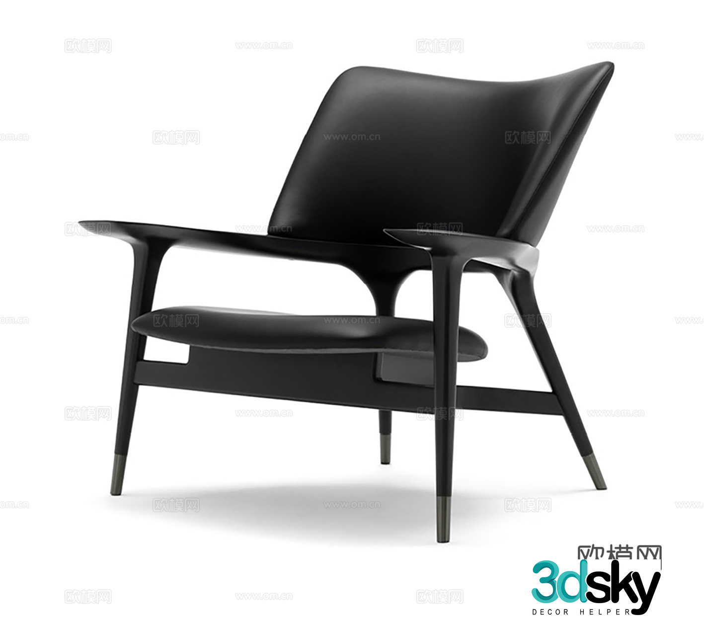 GIORGIO COLLECTION lounge chair single chair 3d model