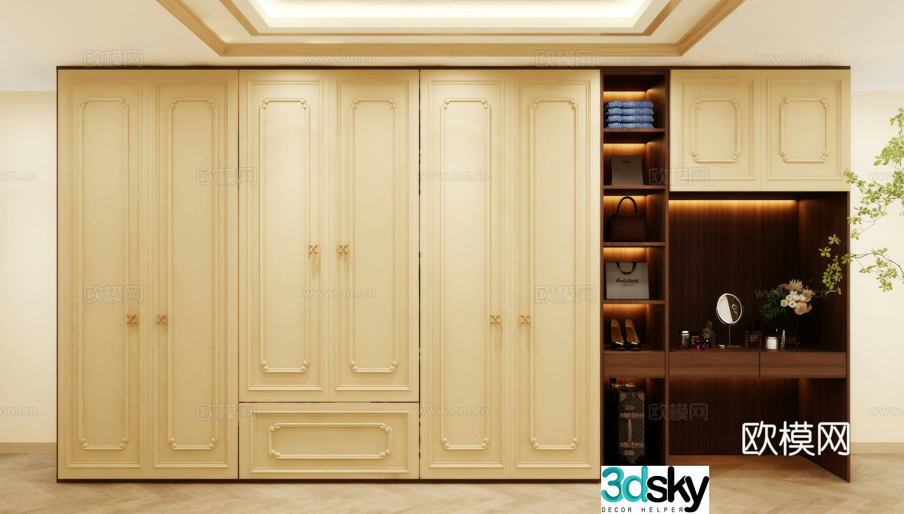 Wardrobe design Wardrobe renderings Wardrobe wardrobe design Wardrobe cabinet 3d model