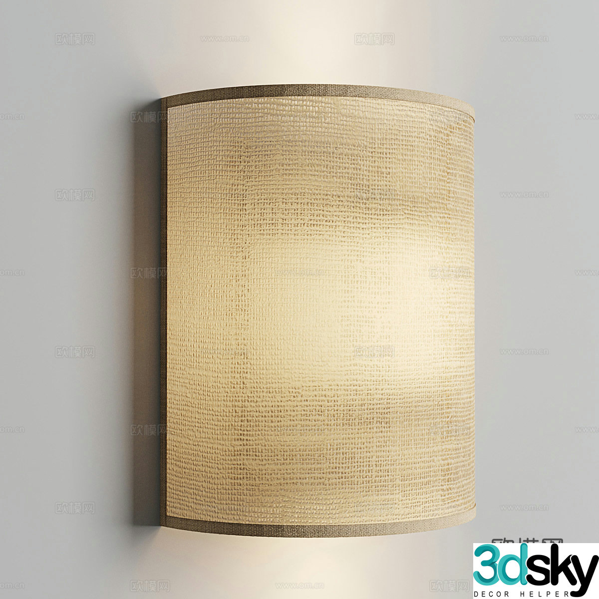 Wasabi wind wall lamp paper wall lamp bedside wall lamp medieval wall lamp Bedhouse wall lamp courtyard wall lamp 3D model