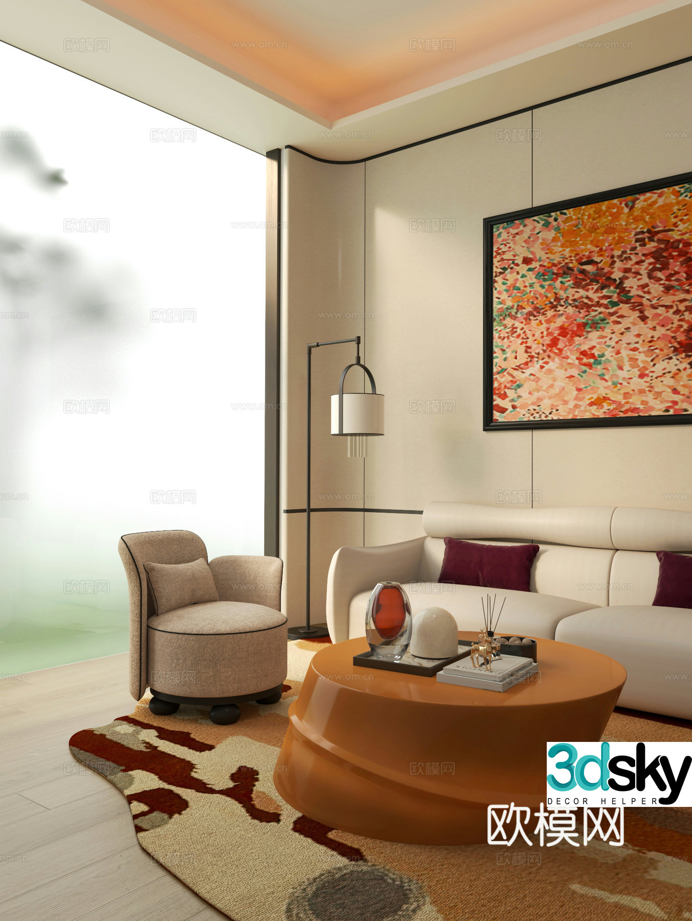 Sales office negotiation area 3D model