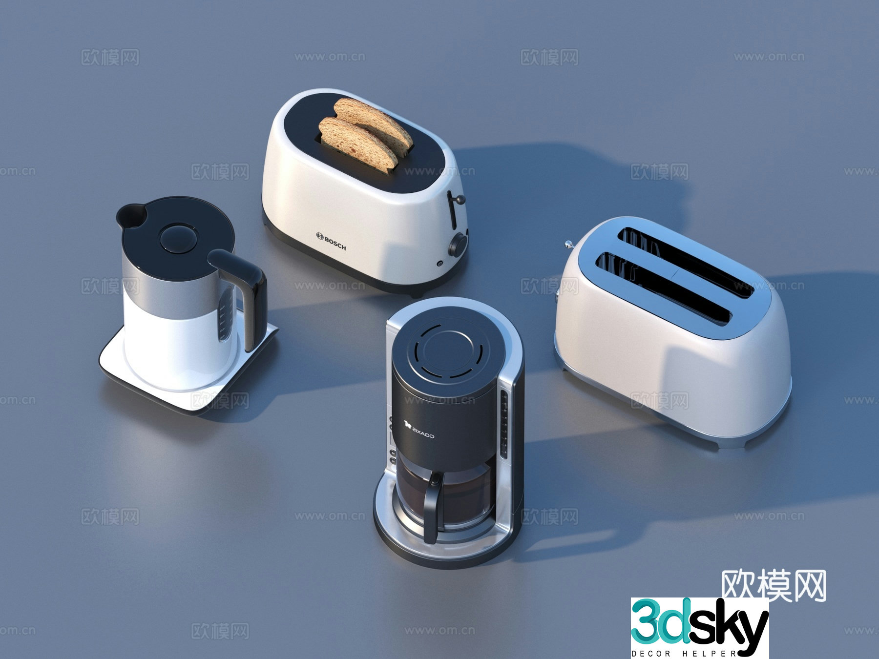 Kitchen utensils daily necessities 3D model