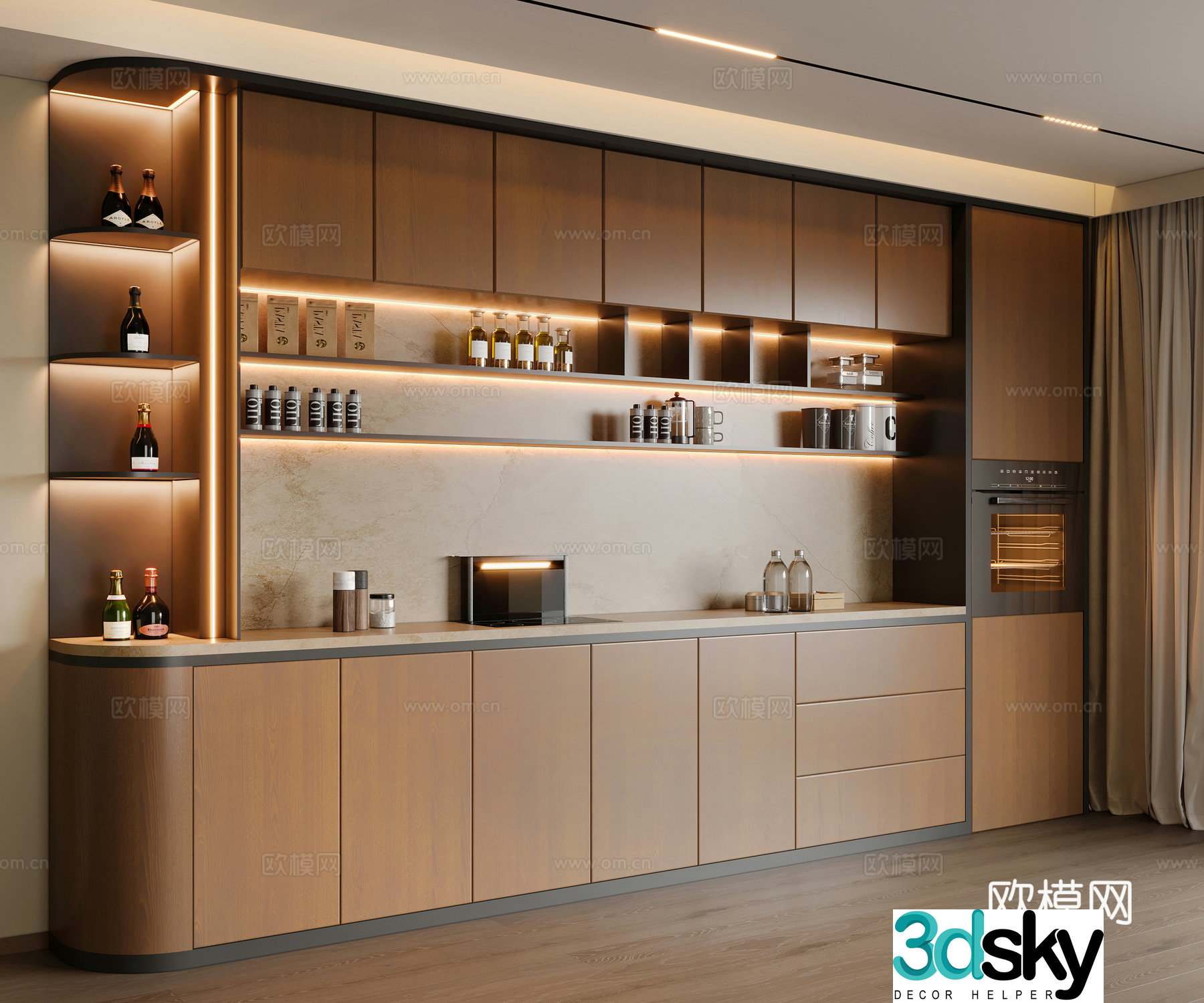 Modern sideboard 3D model
