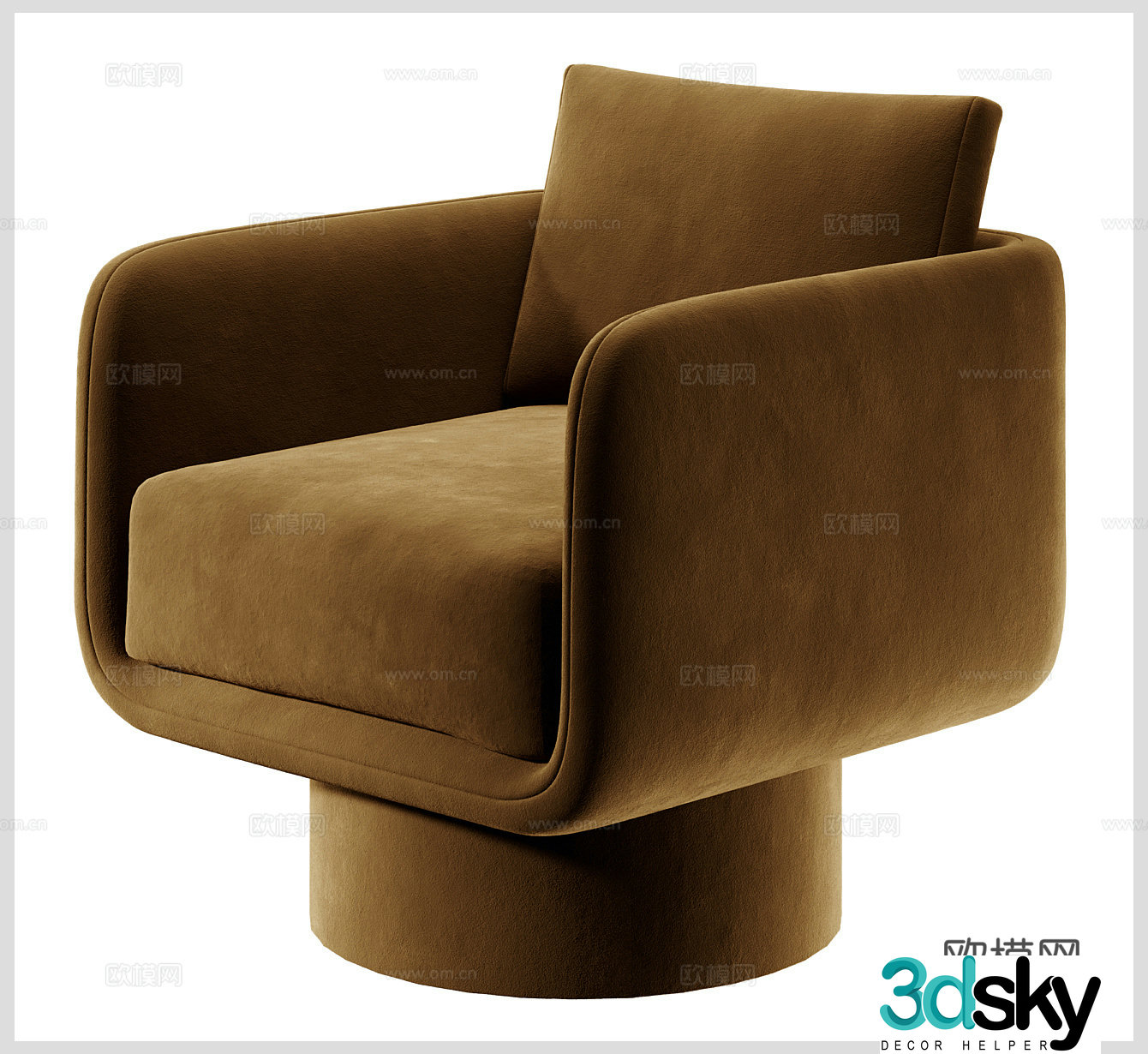 Modern single sofa Fabric single sofa Fabric single chair Fabric casual chair Fabric book chair 3d model