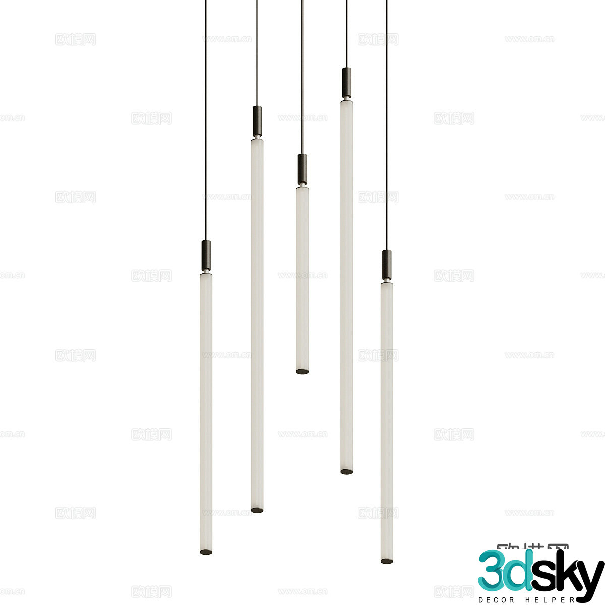 Chandelier stick 3d model
